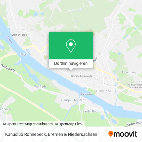 Kanuclub Rönnebeck Karte