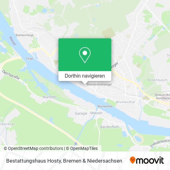 Bestattungshaus Hosty Karte