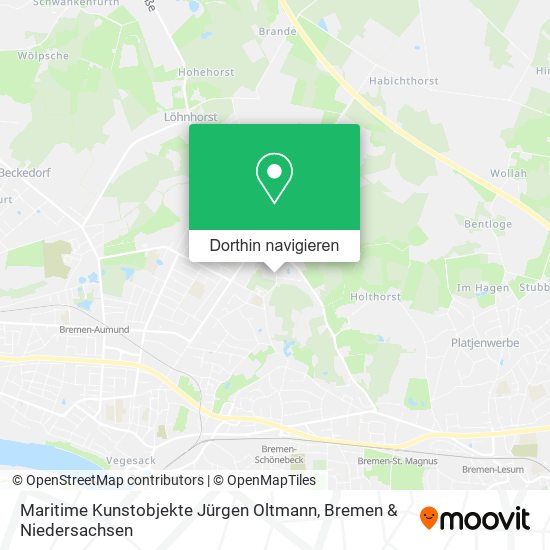 Maritime Kunstobjekte Jürgen Oltmann Karte