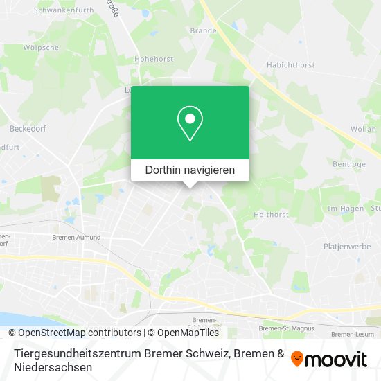 Tiergesundheitszentrum Bremer Schweiz Karte