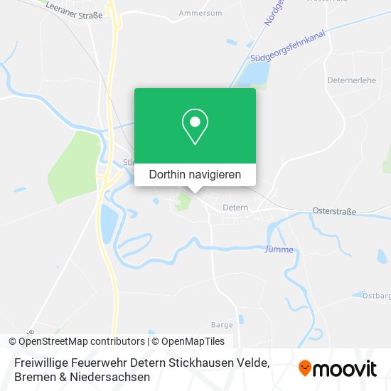 Freiwillige Feuerwehr Detern Stickhausen Velde Karte