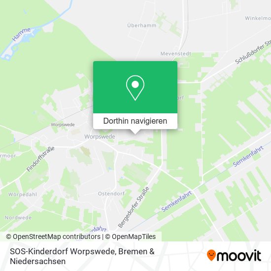 SOS-Kinderdorf Worpswede Karte