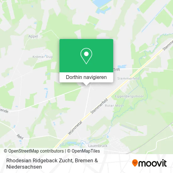 Rhodesian Ridgeback Zucht Karte