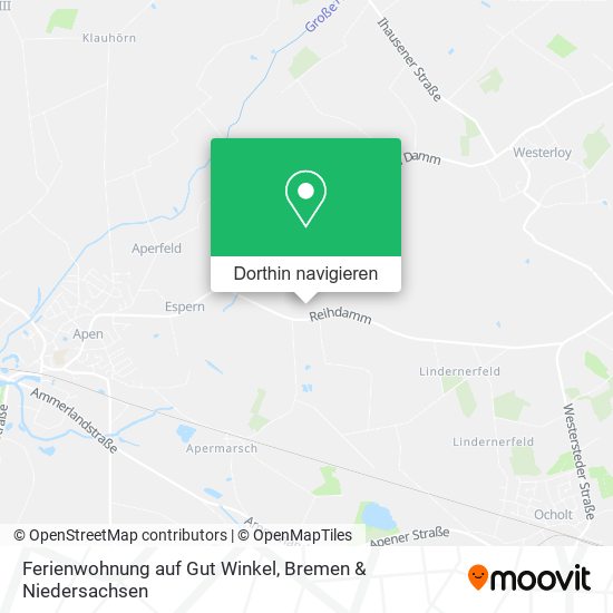 Ferienwohnung auf Gut Winkel Karte