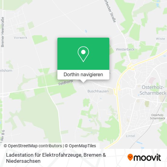 Ladestation für Elektrofahrzeuge Karte
