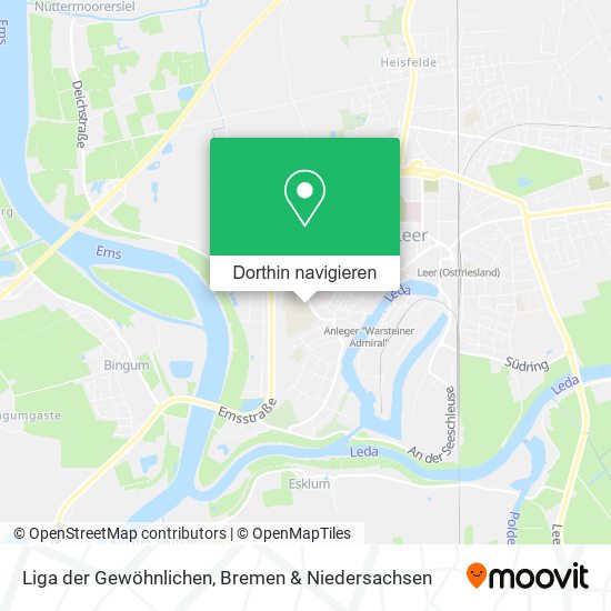 Liga der Gewöhnlichen Karte