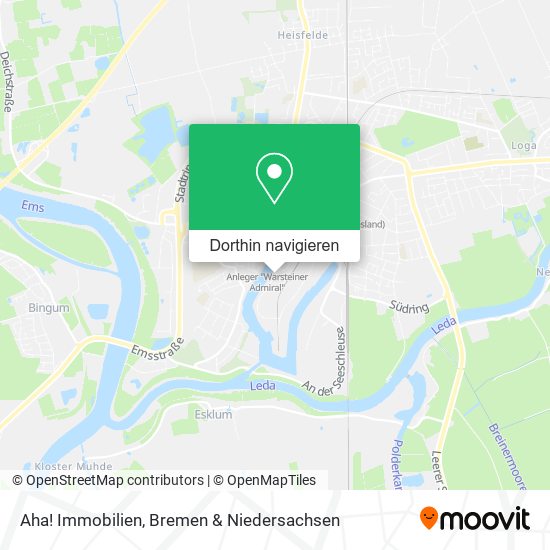 Aha! Immobilien Karte
