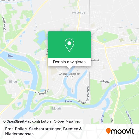 Ems-Dollart-Seebestattungen Karte