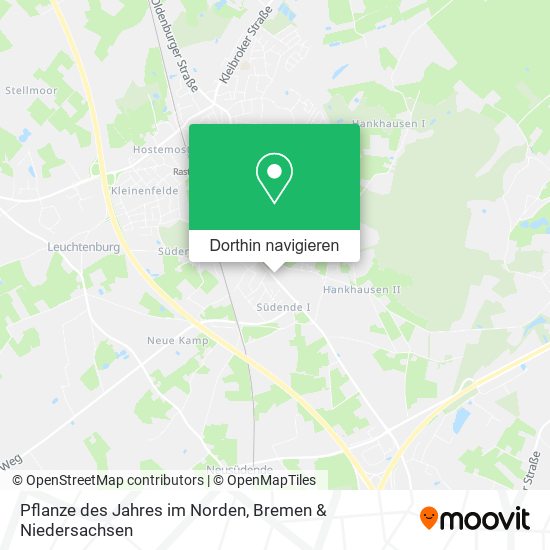 Pflanze des Jahres im Norden Karte