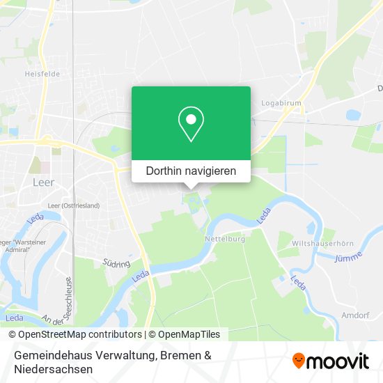 Gemeindehaus Verwaltung Karte