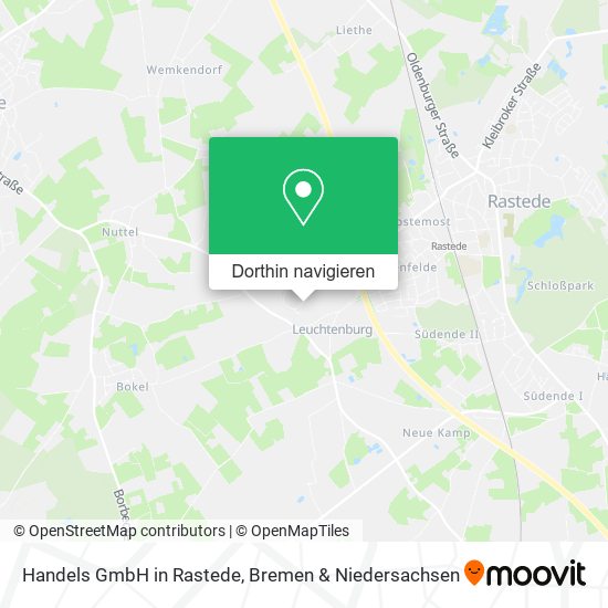 Handels GmbH in Rastede Karte