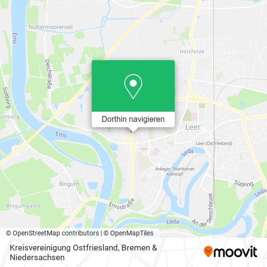 Kreisvereinigung Ostfriesland Karte
