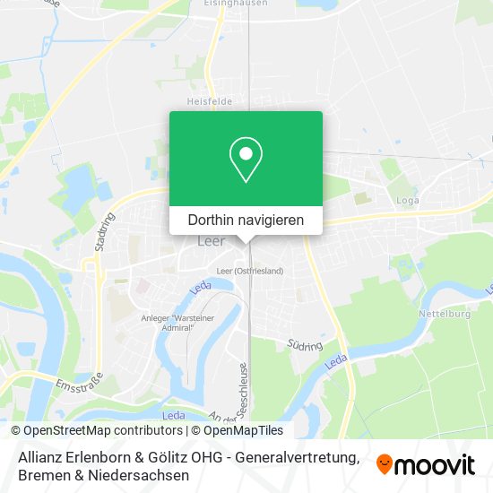 Allianz Erlenborn & Gölitz OHG - Generalvertretung Karte