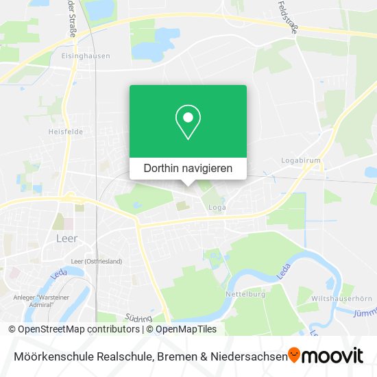 Möörkenschule Realschule Karte
