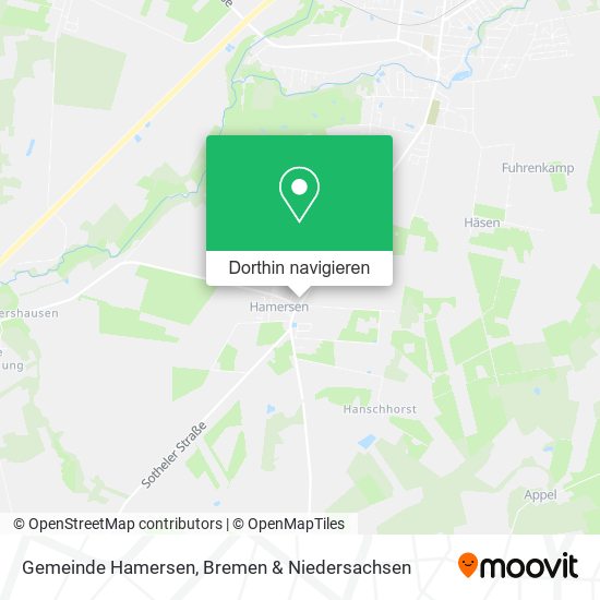 Gemeinde Hamersen Karte