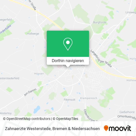 Zahnaerzte Westerstede Karte