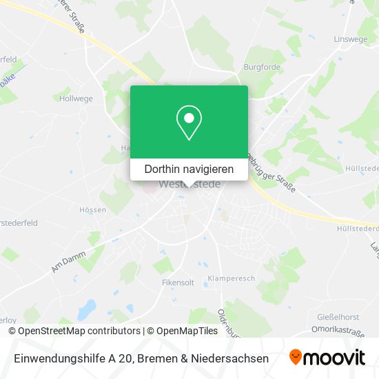 Einwendungshilfe A 20 Karte