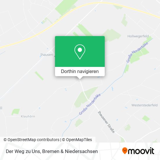Der Weg zu Uns Karte