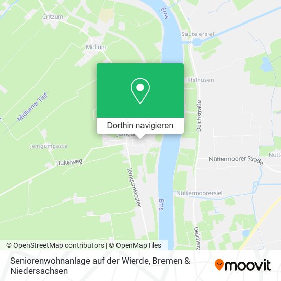 Seniorenwohnanlage auf der Wierde Karte