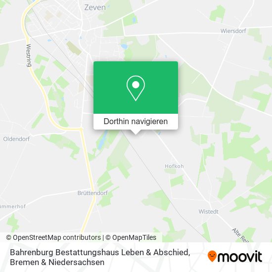 Bahrenburg Bestattungshaus Leben & Abschied Karte