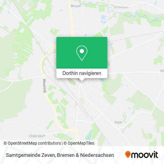 Samtgemeinde Zeven Karte