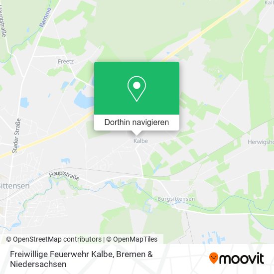 Freiwillige Feuerwehr Kalbe Karte