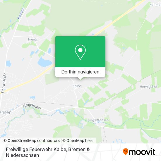 Freiwillige Feuerwehr Kalbe Karte