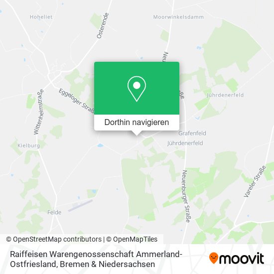 Raiffeisen Warengenossenschaft Ammerland-Ostfriesland Karte