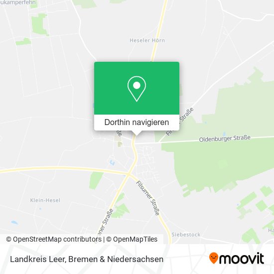 Landkreis Leer Karte
