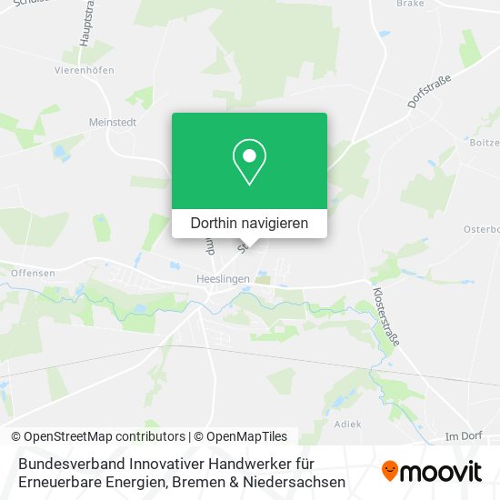 Bundesverband Innovativer Handwerker für Erneuerbare Energien Karte