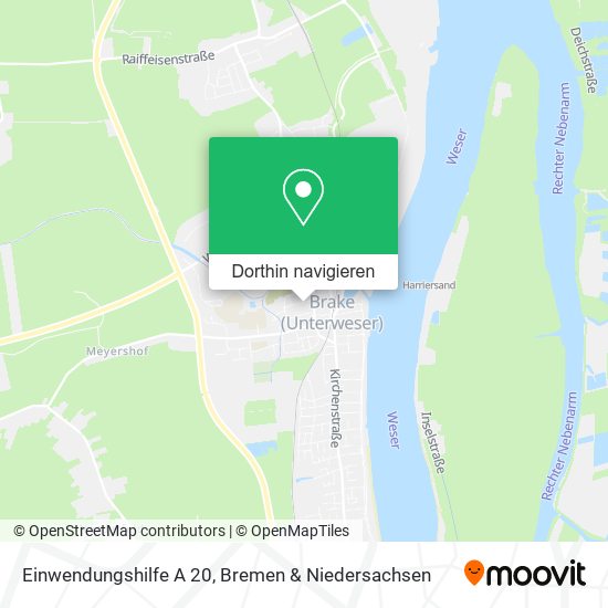 Einwendungshilfe A 20 Karte