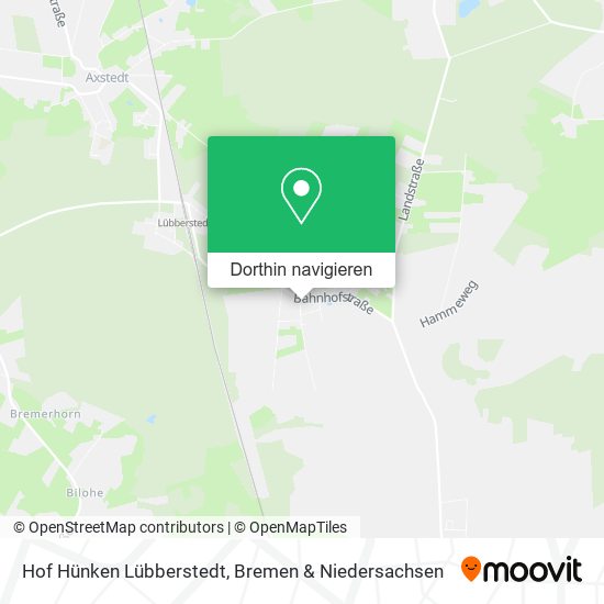 Hof Hünken Lübberstedt Karte