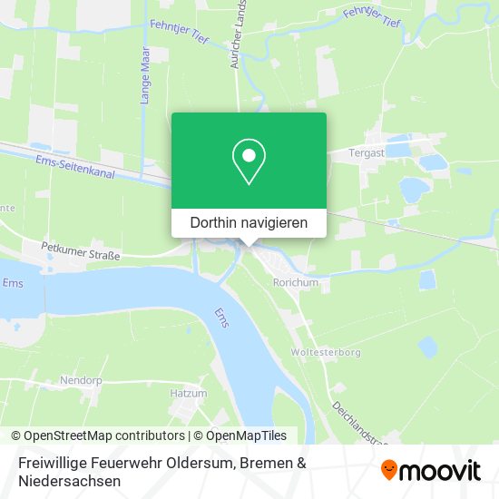 Freiwillige Feuerwehr Oldersum Karte