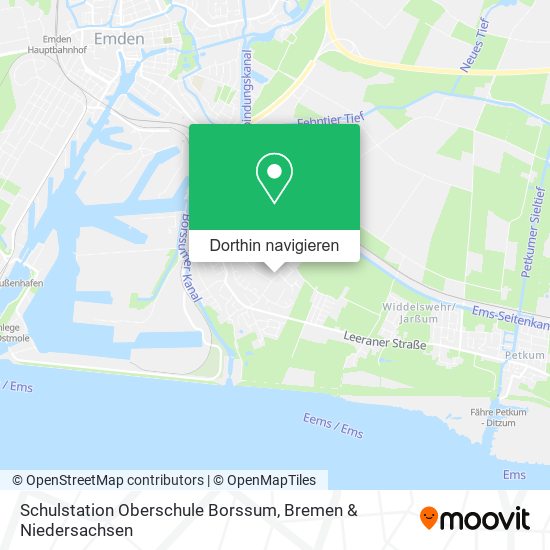 Schulstation Oberschule Borssum Karte