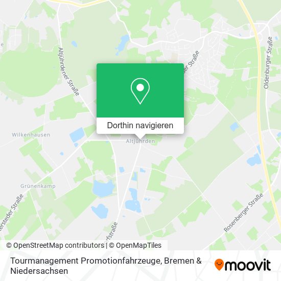 Tourmanagement Promotionfahrzeuge Karte