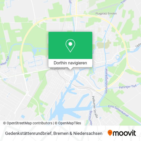 Gedenkstättenrundbrief Karte