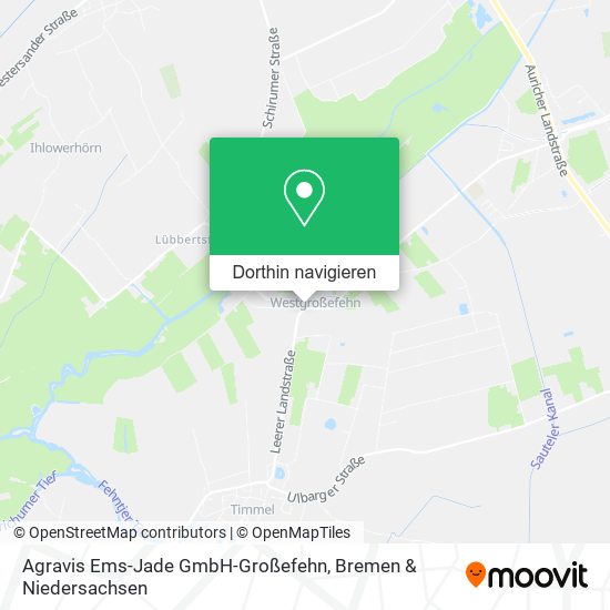 Agravis Ems-Jade GmbH-Großefehn Karte