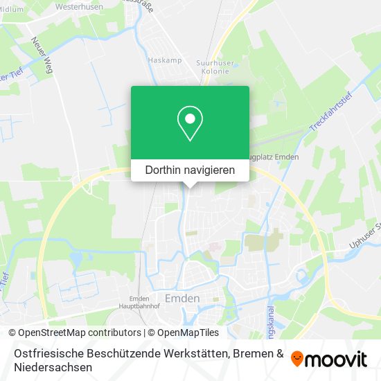 Ostfriesische Beschützende Werkstätten Karte