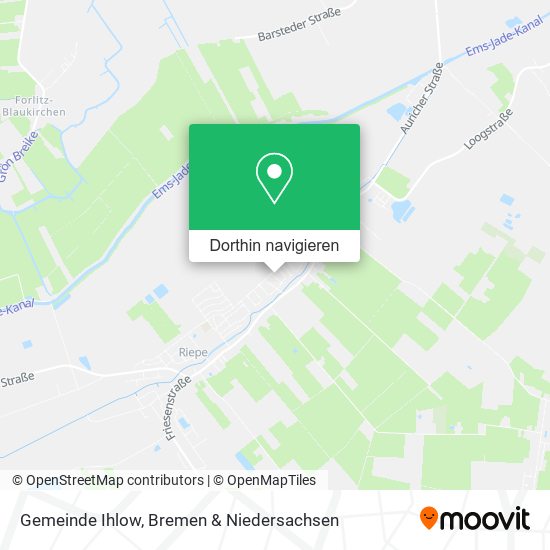 Gemeinde Ihlow Karte