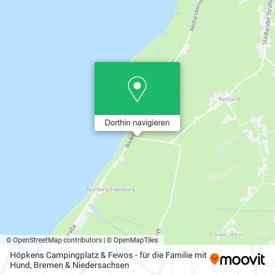 Höpkens Campingplatz & Fewos - für die Familie mit Hund Karte