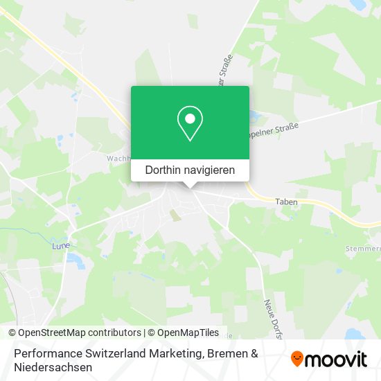 Performance Switzerland Marketing Karte
