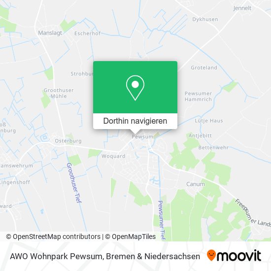 AWO Wohnpark Pewsum Karte