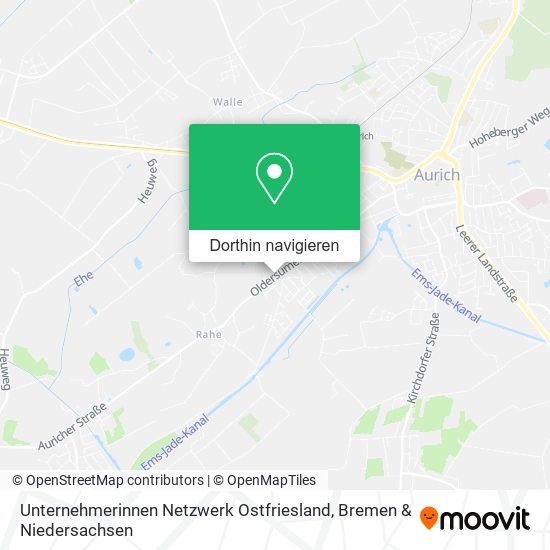 Unternehmerinnen Netzwerk Ostfriesland Karte