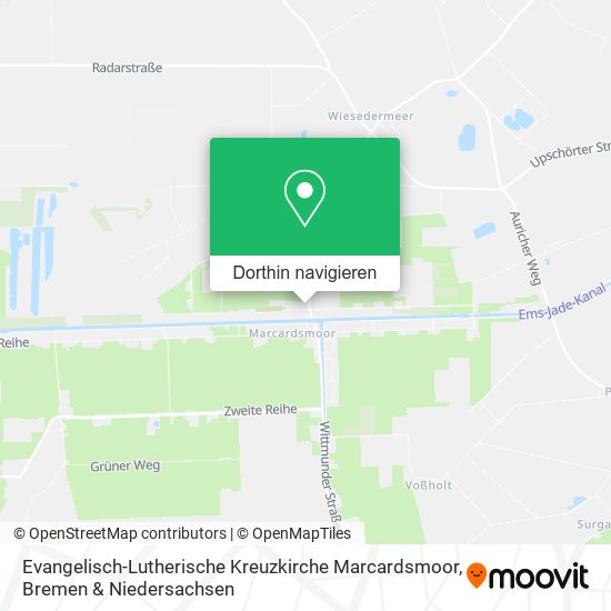 Evangelisch-Lutherische Kreuzkirche Marcardsmoor Karte