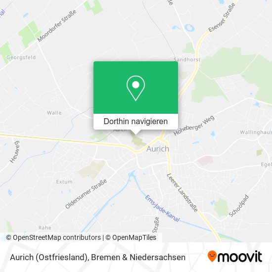 Aurich (Ostfriesland) Karte