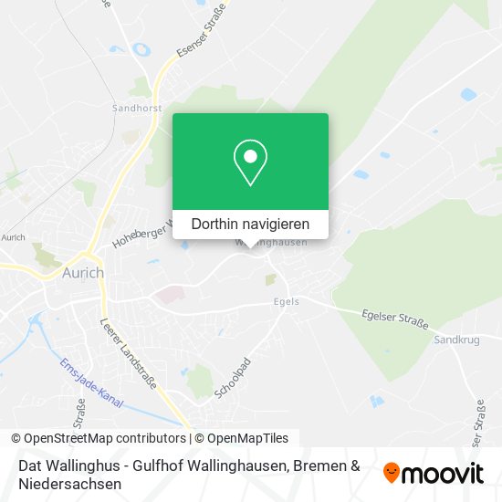 Dat Wallinghus - Gulfhof Wallinghausen Karte