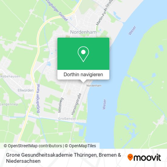 Grone Gesundheitsakademie Thüringen Karte