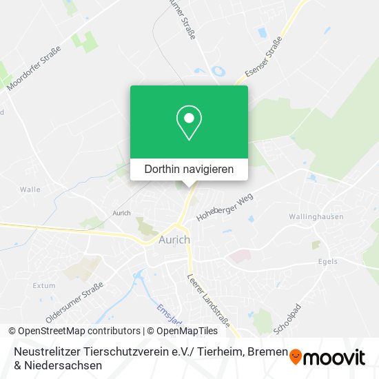 Neustrelitzer Tierschutzverein e.V./ Tierheim Karte