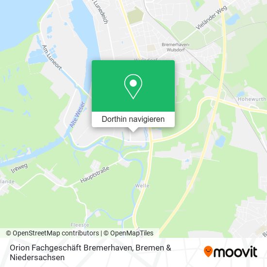 Orion Fachgeschäft Bremerhaven Karte