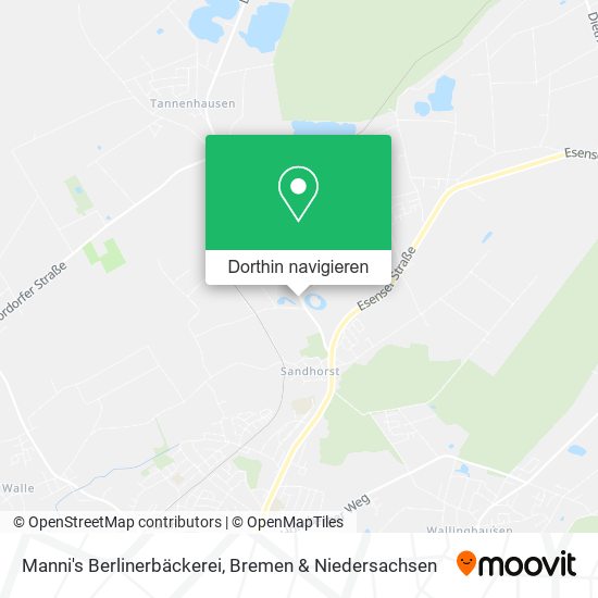 Manni's Berlinerbäckerei Karte